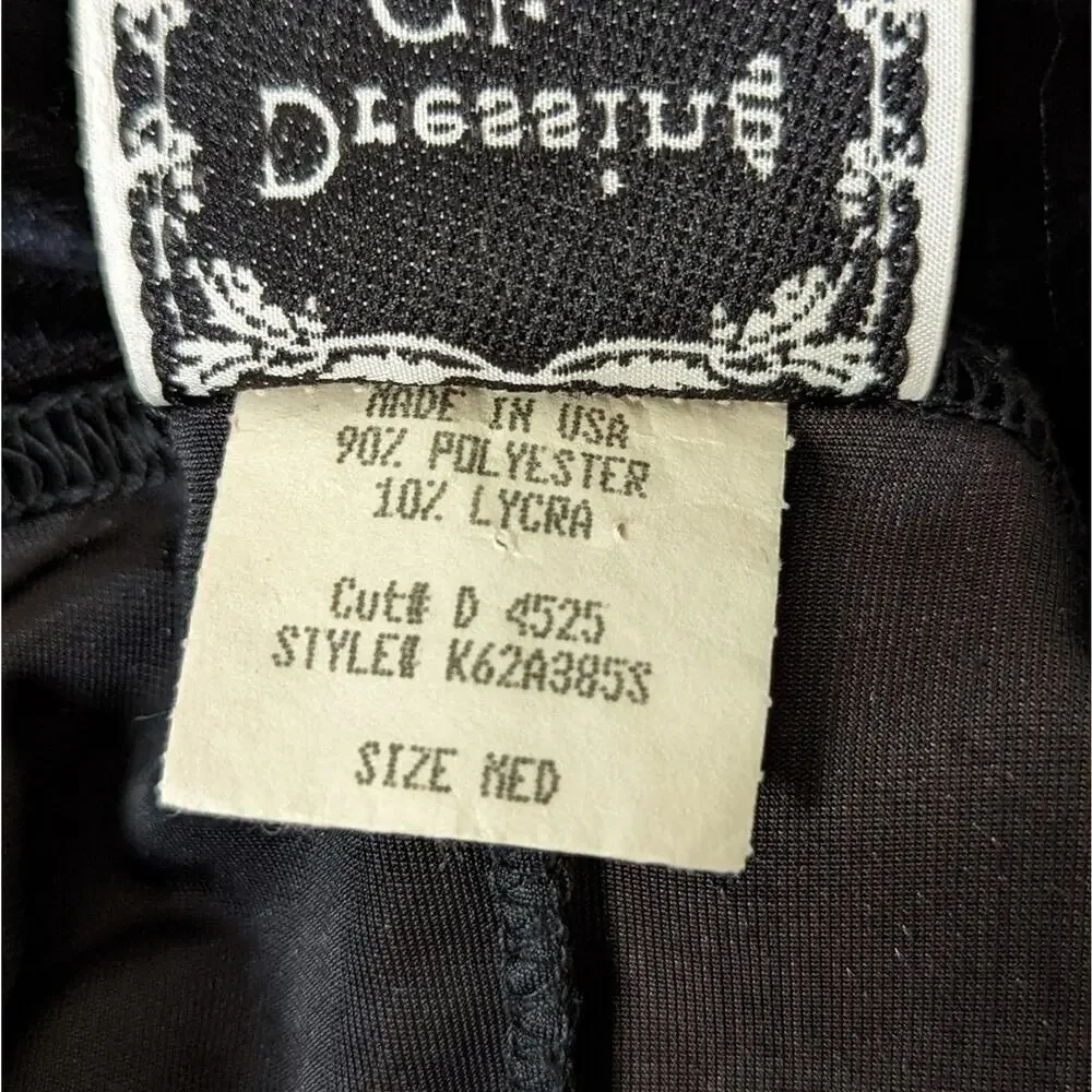 VINTAGE Dressing Clio Black Velvet Maxi Dress Size M - Picture 6 of 8